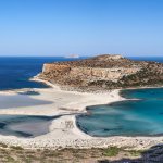 Vue panoramique de la plage de Balos