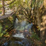Autumn landscape with a river, Livadia, Greece